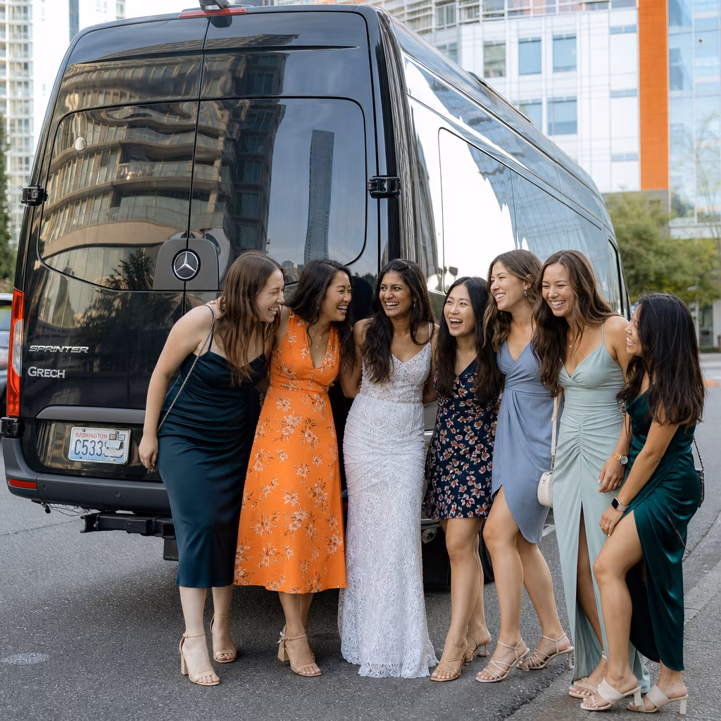 Bachelor and bachelorette party bus
