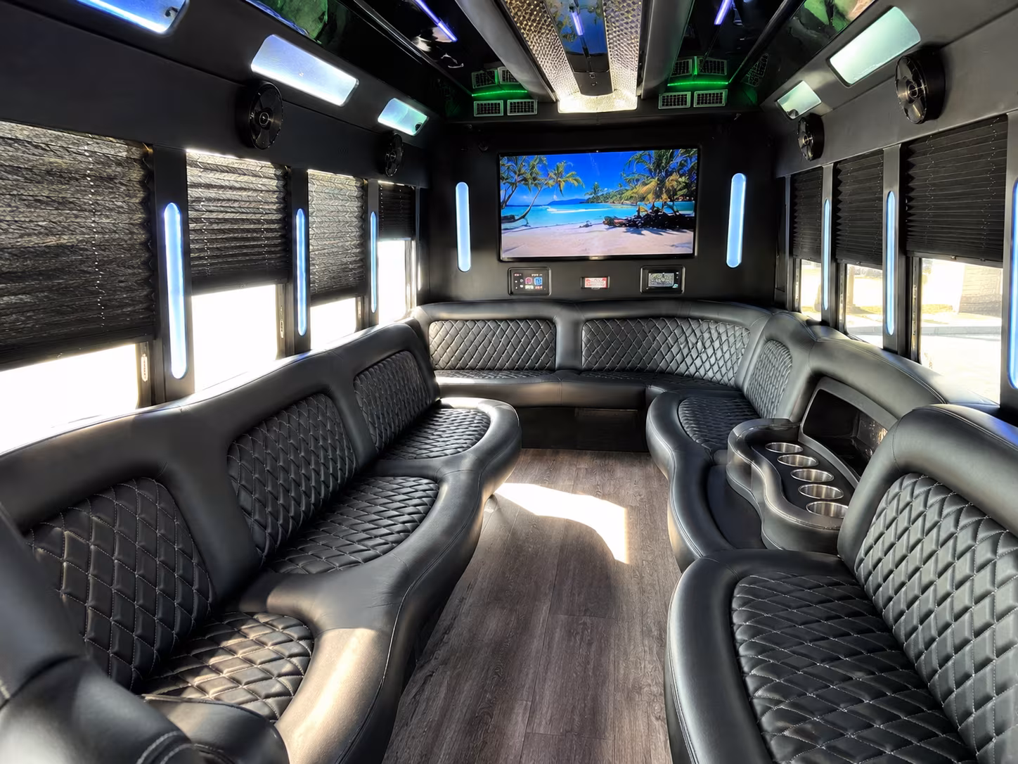 Bellevue Bachelor & Bachelorette Transportation party bus exterior