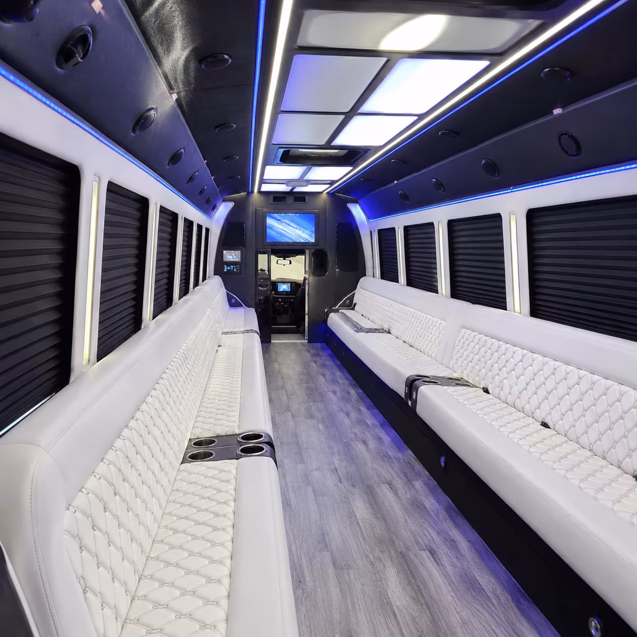 Bellevue Birthday, Sweet 16, & Quinceañera Transportation party bus exterior