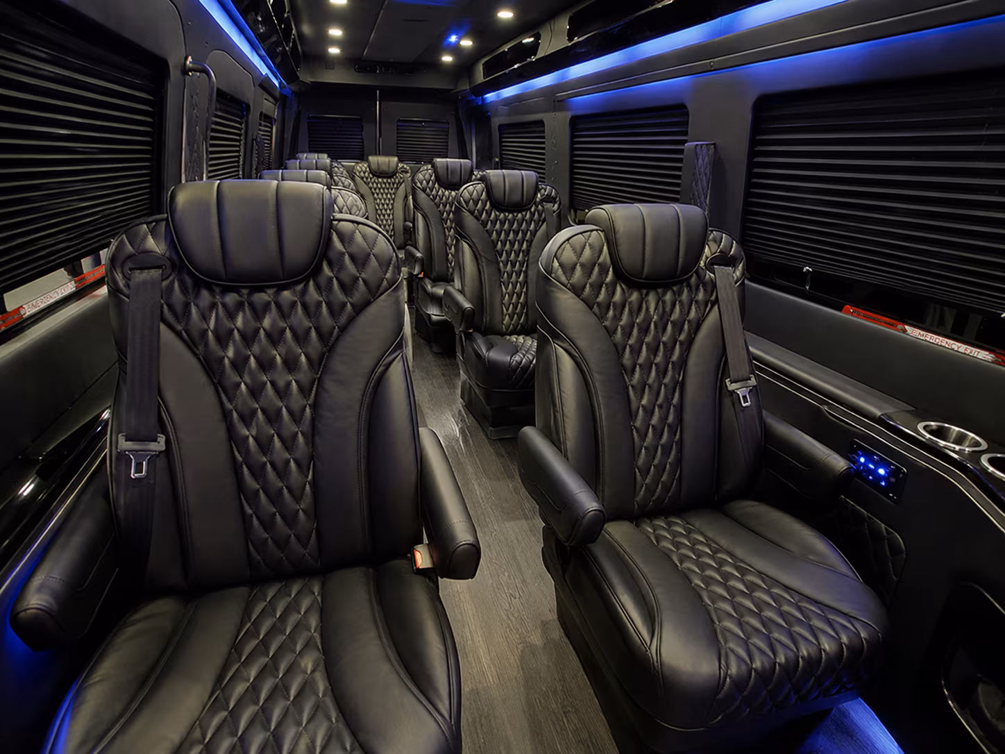 Bellevue Corporate Transportation party bus exterior