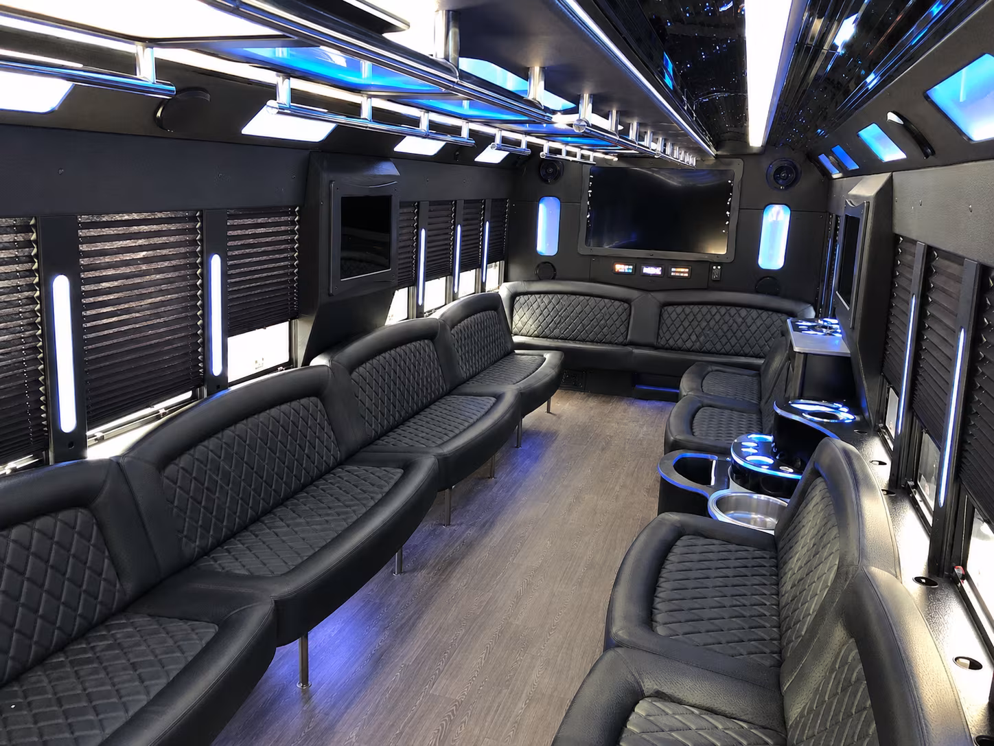 Bellevue Private Event Transportation party bus exterior