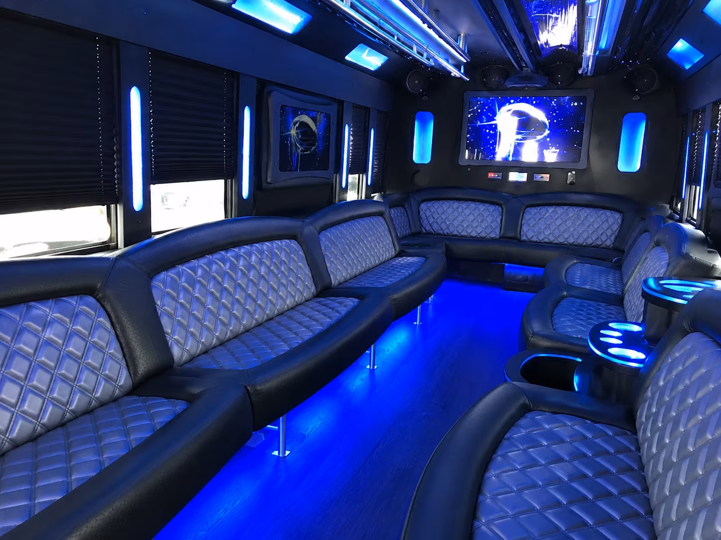 Bellevue Private Event Transportation party bus exterior