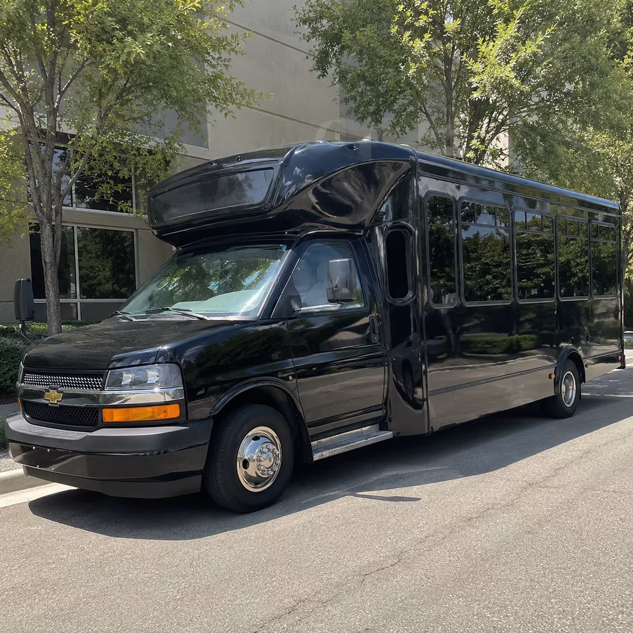 Bellevue Prom & Homecoming Transportation party bus exterior