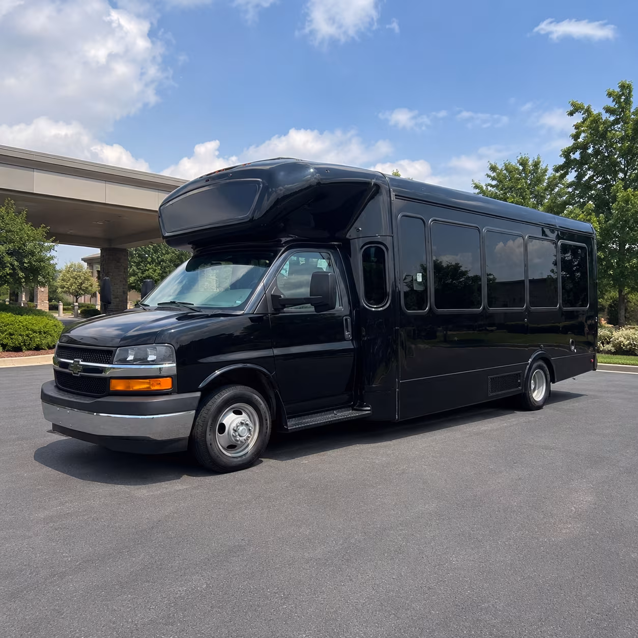 Bellevue Prom & Homecoming Transportation party bus exterior