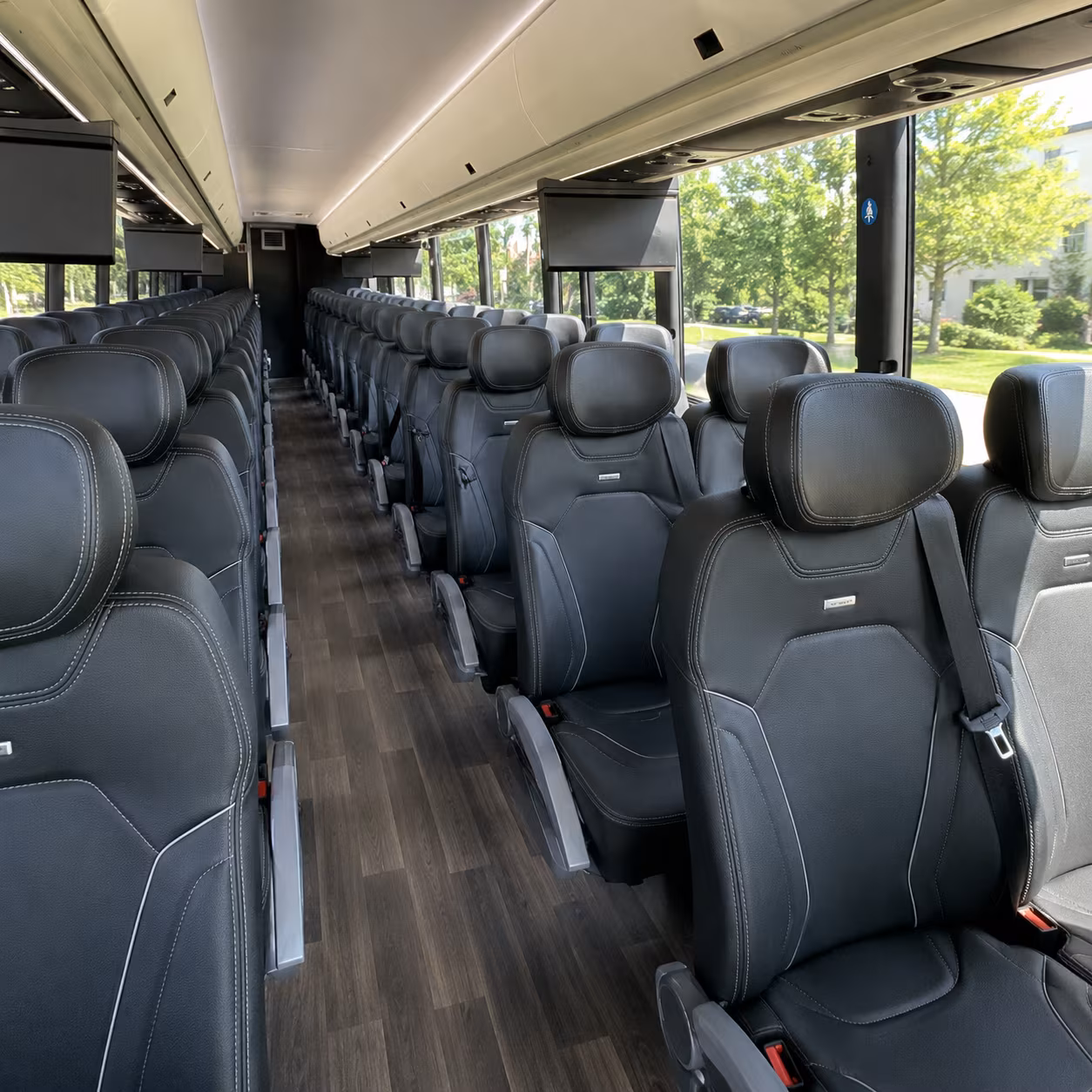 Bellevue School Event Transportation party bus exterior