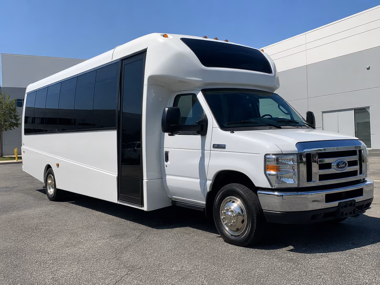 Bellevue School Event Transportation party bus exterior