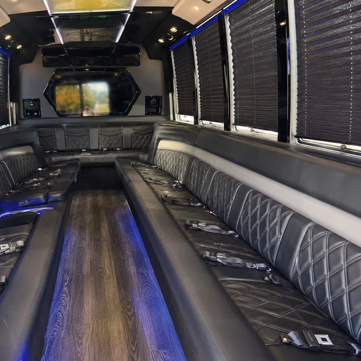 Bellevue Sporting Event Transportation party bus exterior