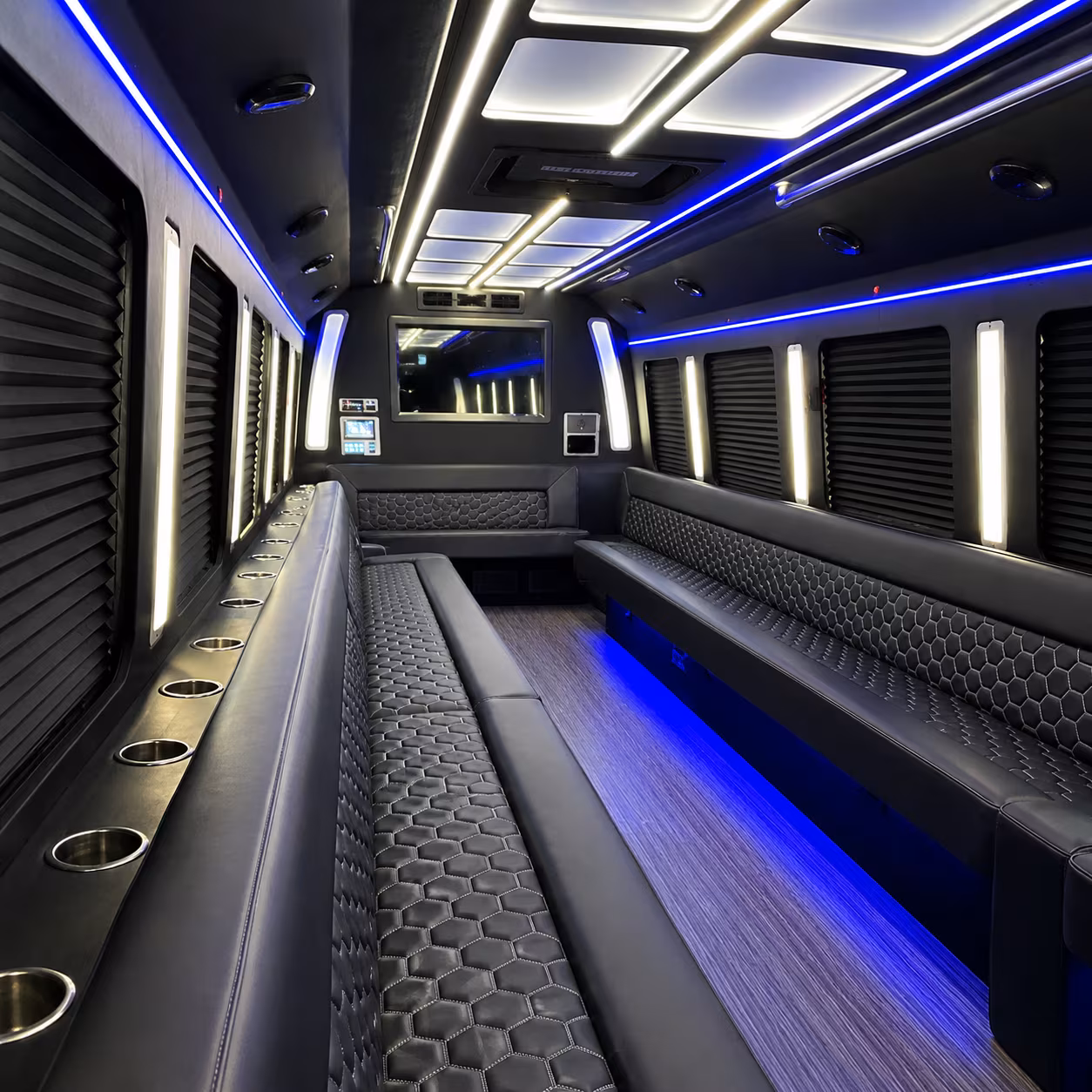 Bellevue Wedding Transportation party bus exterior