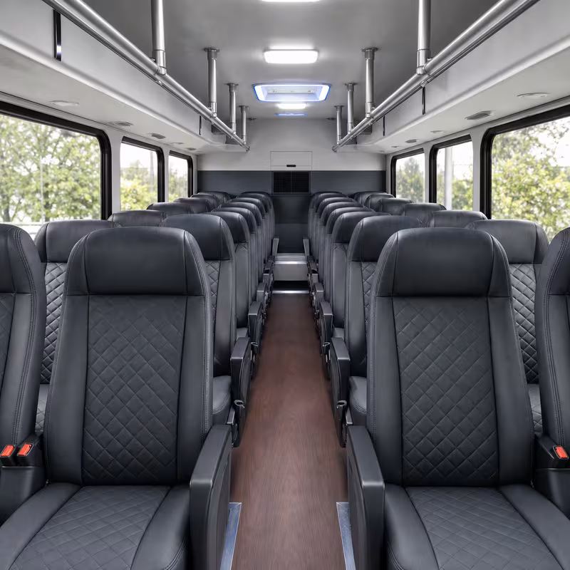 15-35 Passenger Minibus Interior