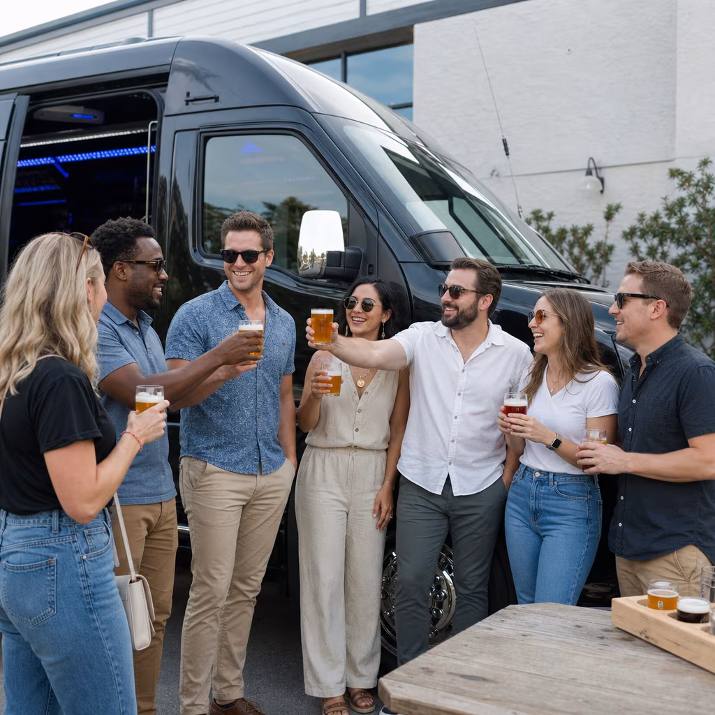 Bellevue Winery Tour & Pub Crawl Transportation